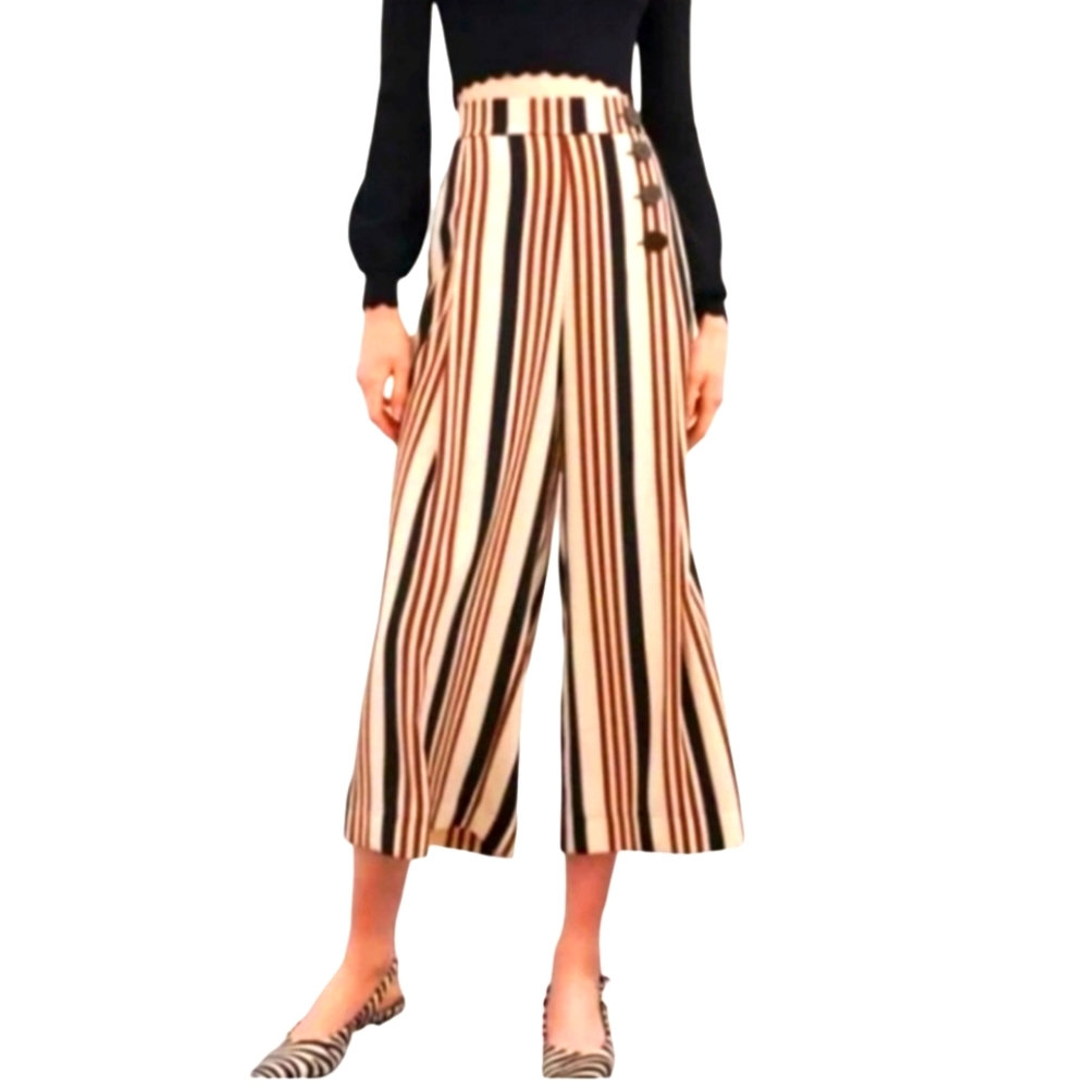 Zara Wideleg Crop Pants.